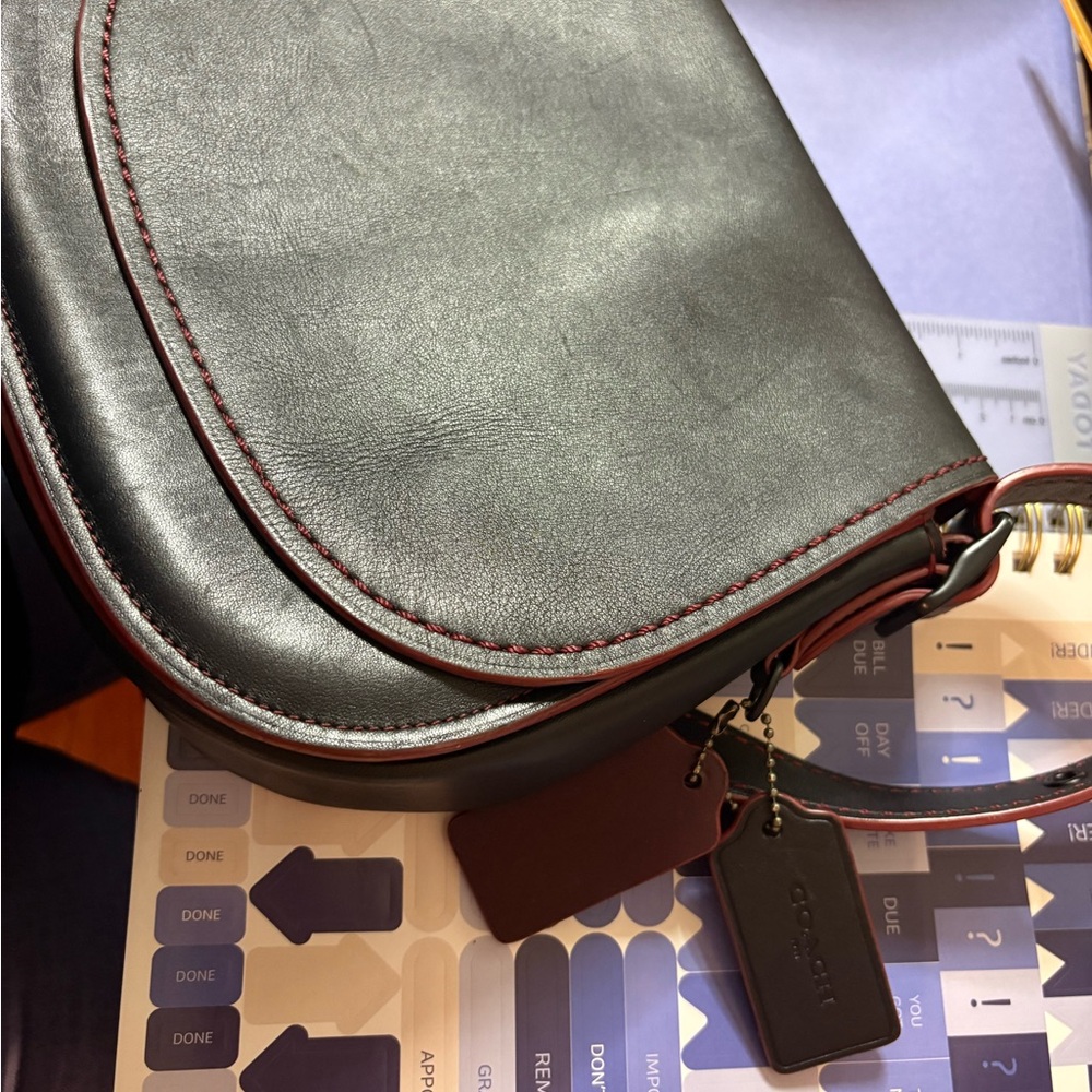 Coach Burgundy Leather Patch Crossbody - Picture 6 of 6
